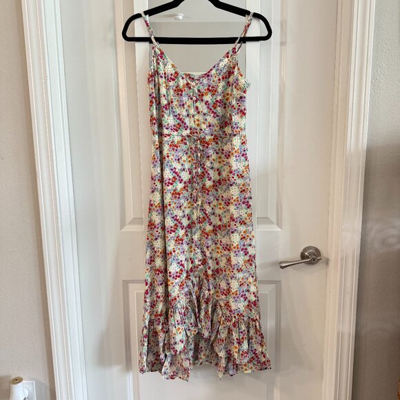 Rails Frida Dress Size XS Color Cream Green Red - Picture 2 of 6